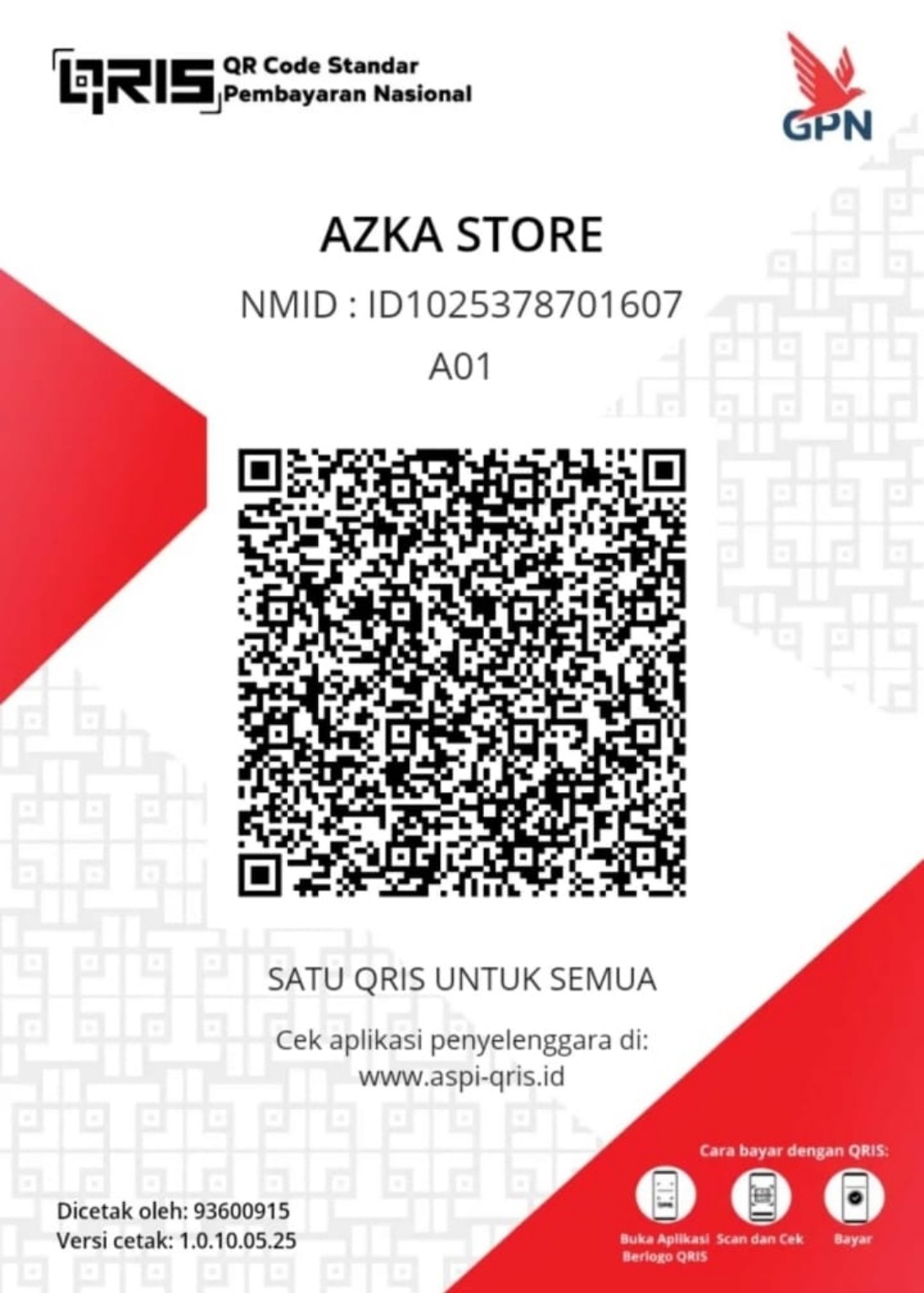 QRIS AZKA STORE